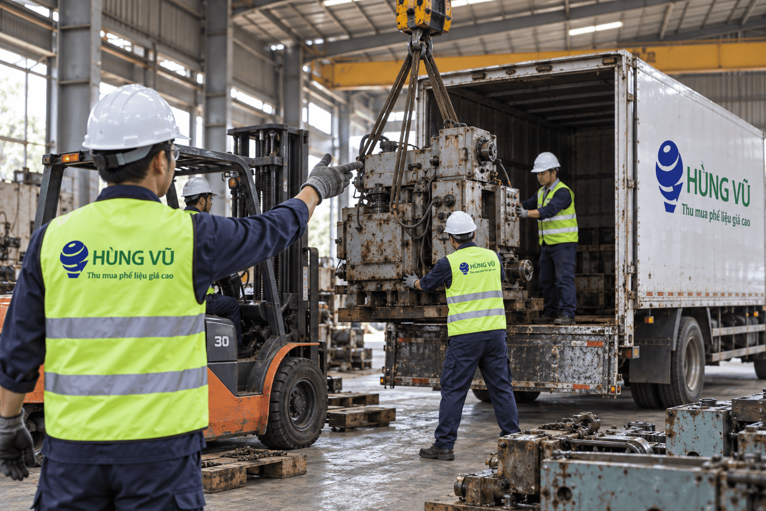 tháo dỡ vận chuyển máy móc cũ nhà xưởng