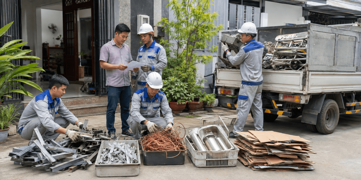 Thu mua phế liệu các loại tận nhà giá cao