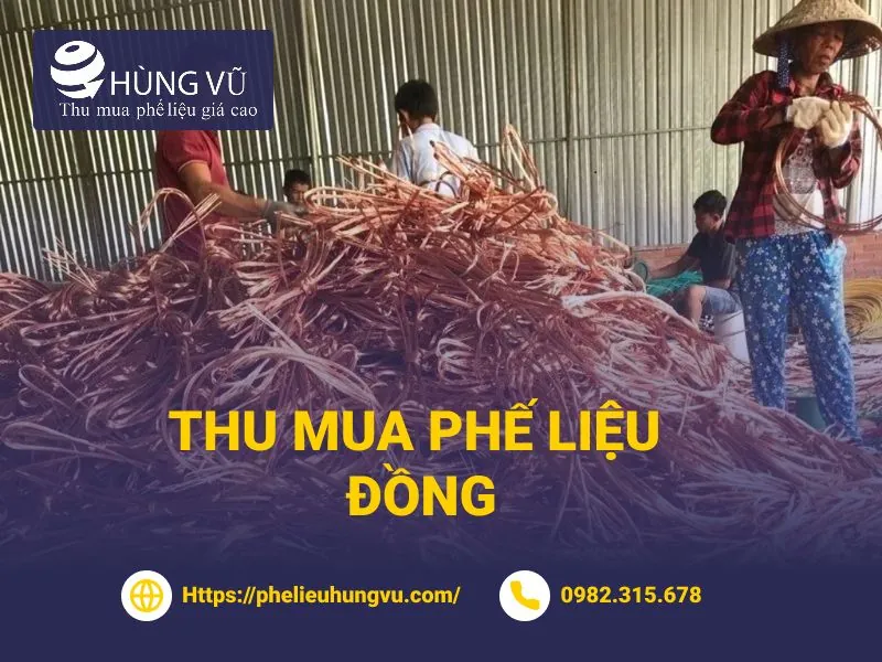 Lô phế liệu đồng được tập kết để phân loại và khảo sát