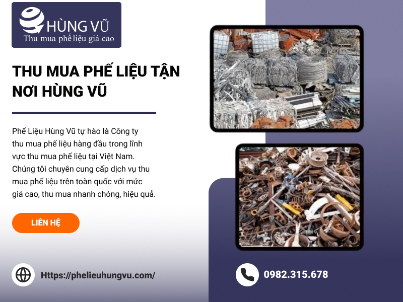Nhân viên Phế Liệu Hùng Vũ khảo sát lô phế liệu tận nơi tại nhà xưởng